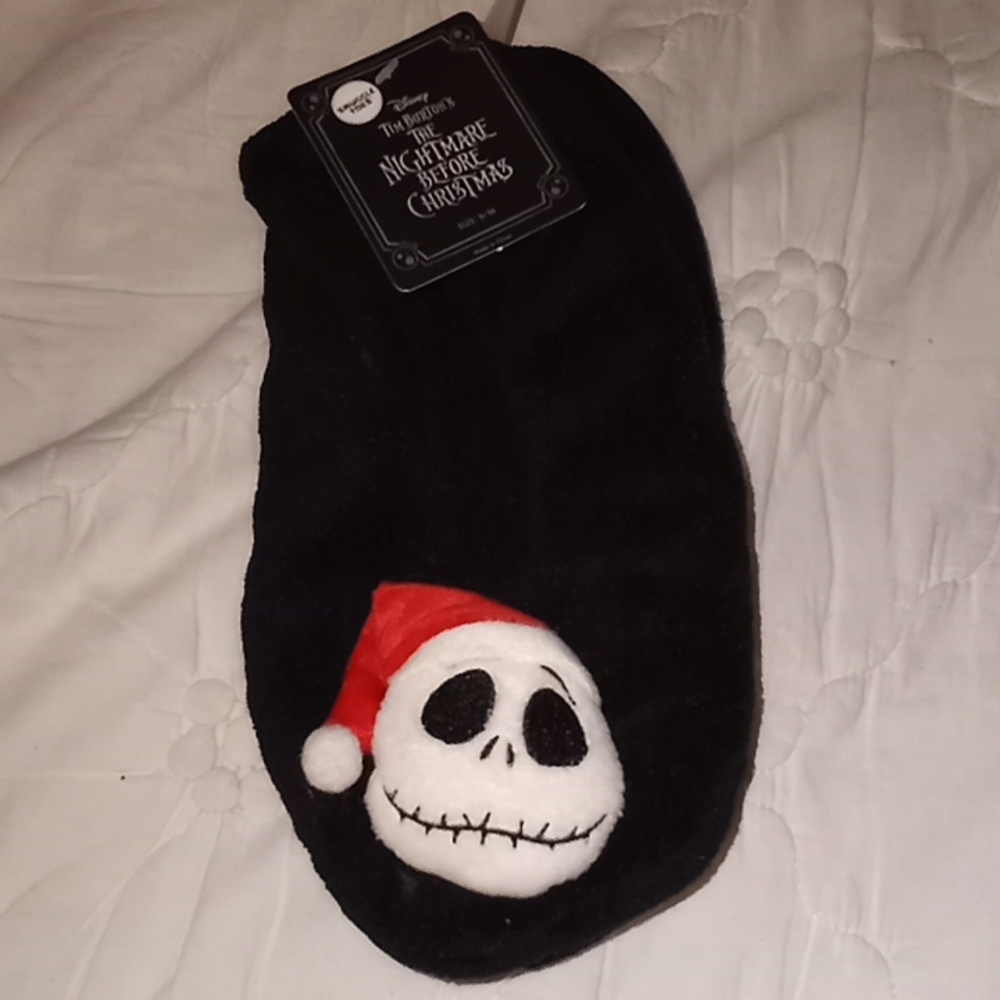 Disney The Nightmare Before Christmas Snuggle Toes Slippers Sz. S/M